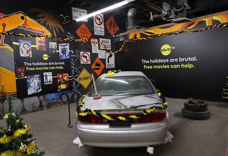 Pluto TV &ldquo;The Holidays Are Brutal&rdquo; Rage Room