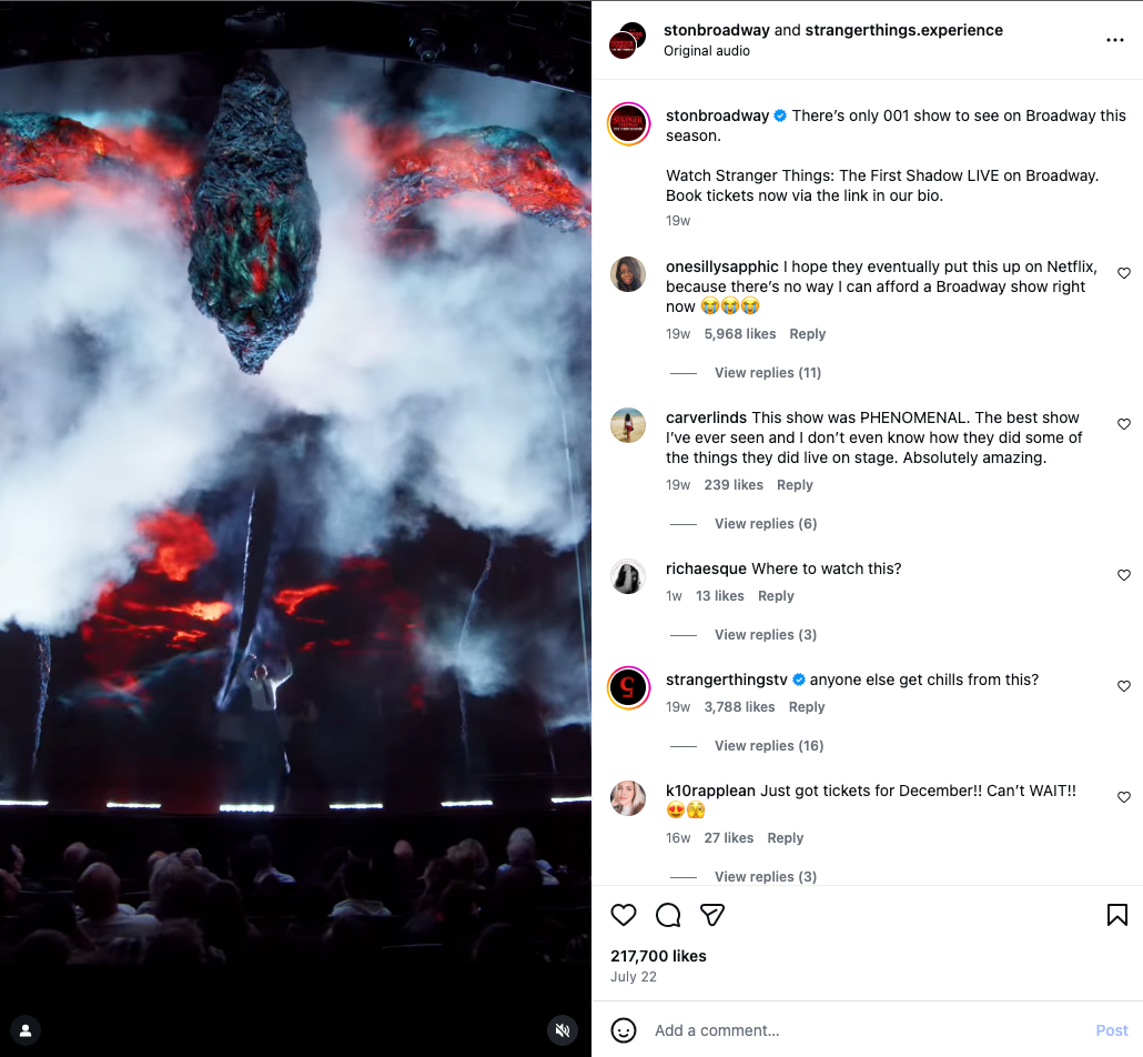 immersive entertainment stranger things play