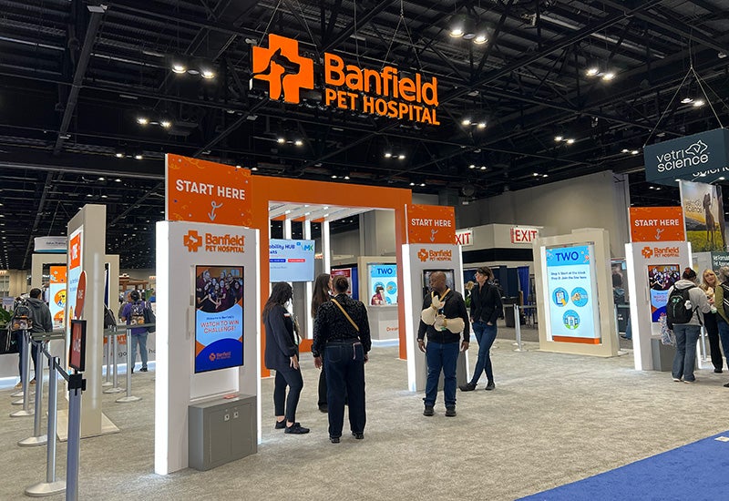 Banfield Pet Hospital booth at VMX