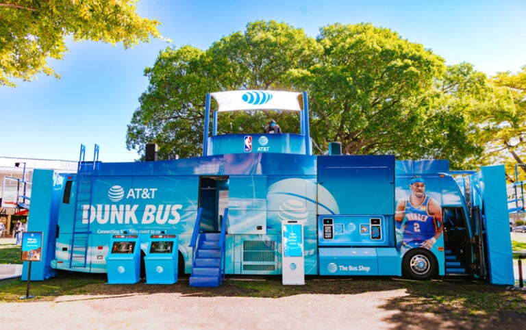 How the AT&T Dunk Bus Brings Gameday Action Directly to Fans