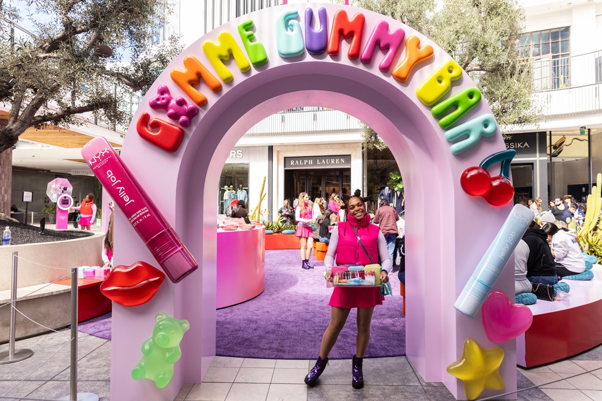 Pinterest x NYX Gimme Gummy Bar event 2026_entry arch