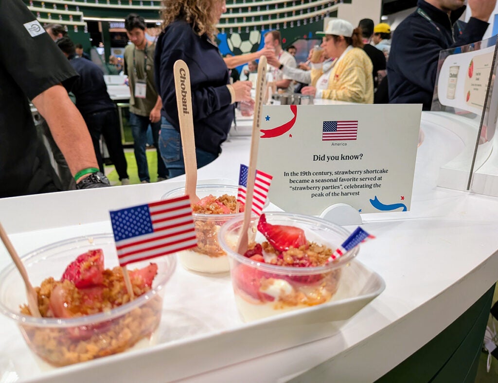 Expo West Event Marketer Chobani Samples
