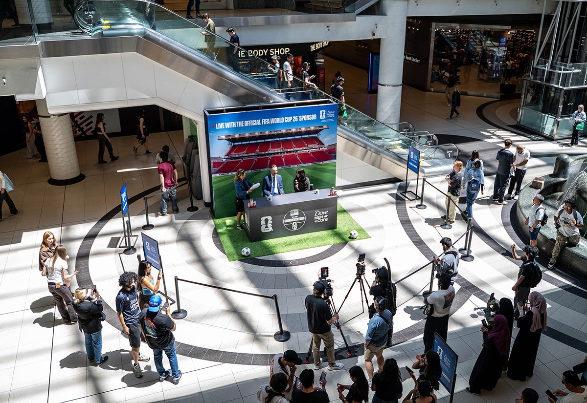 Dove Men+Care The Commentators activation in Toronto