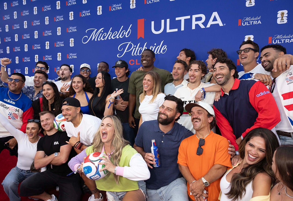 Influencers at Michelob ULTRA Pitchside Club