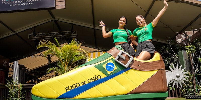Fogo de Chão soccer cleat installation